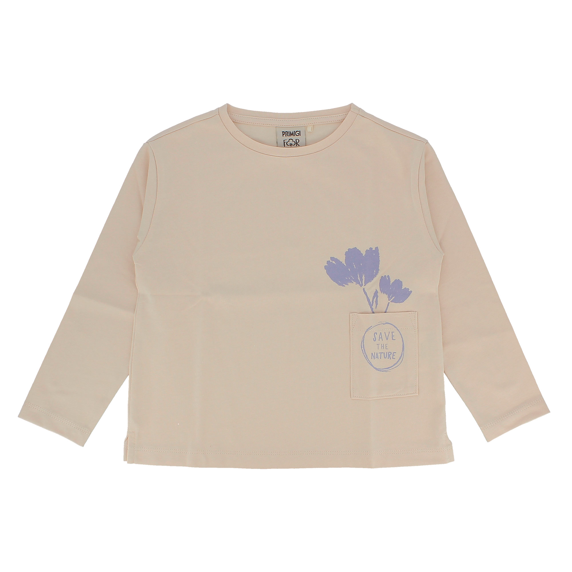 Maglietta&#x20;in&#x20;jersey&#x20;da&#x20;bambina,&#x20;beige