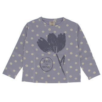 Maglietta in jersey da bambina, viola Maglietta in jersey da bambina, viola