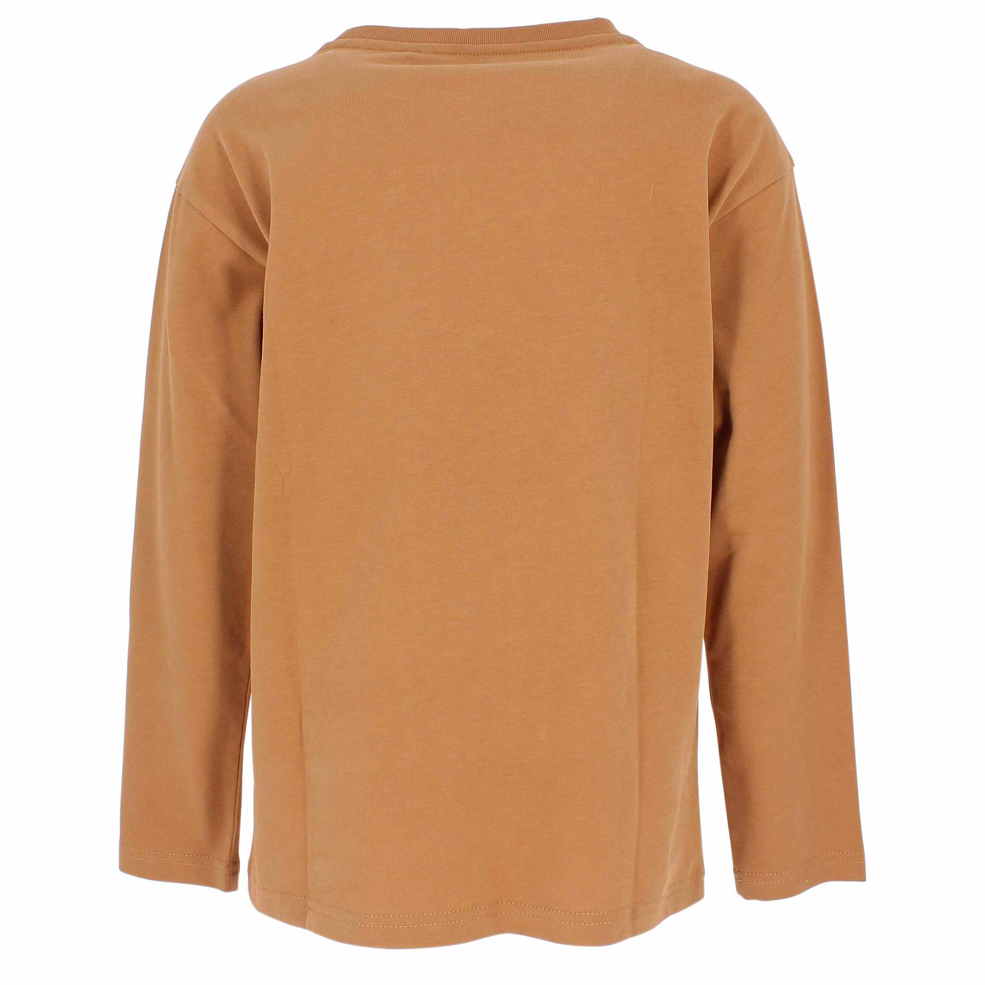 Maglietta marrone bambino manica lunga top