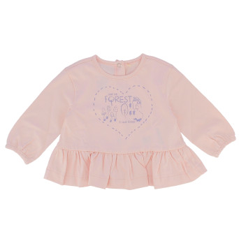 Mädchen T-Shirt in Jersey, rosa Mädchen T-Shirt in Jersey, rosa
