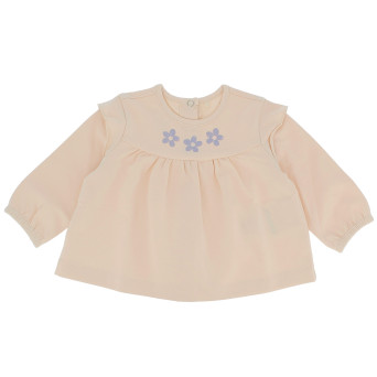 Mädchen T-Shirt in Jersey, beige Mädchen T-Shirt in Jersey, beige