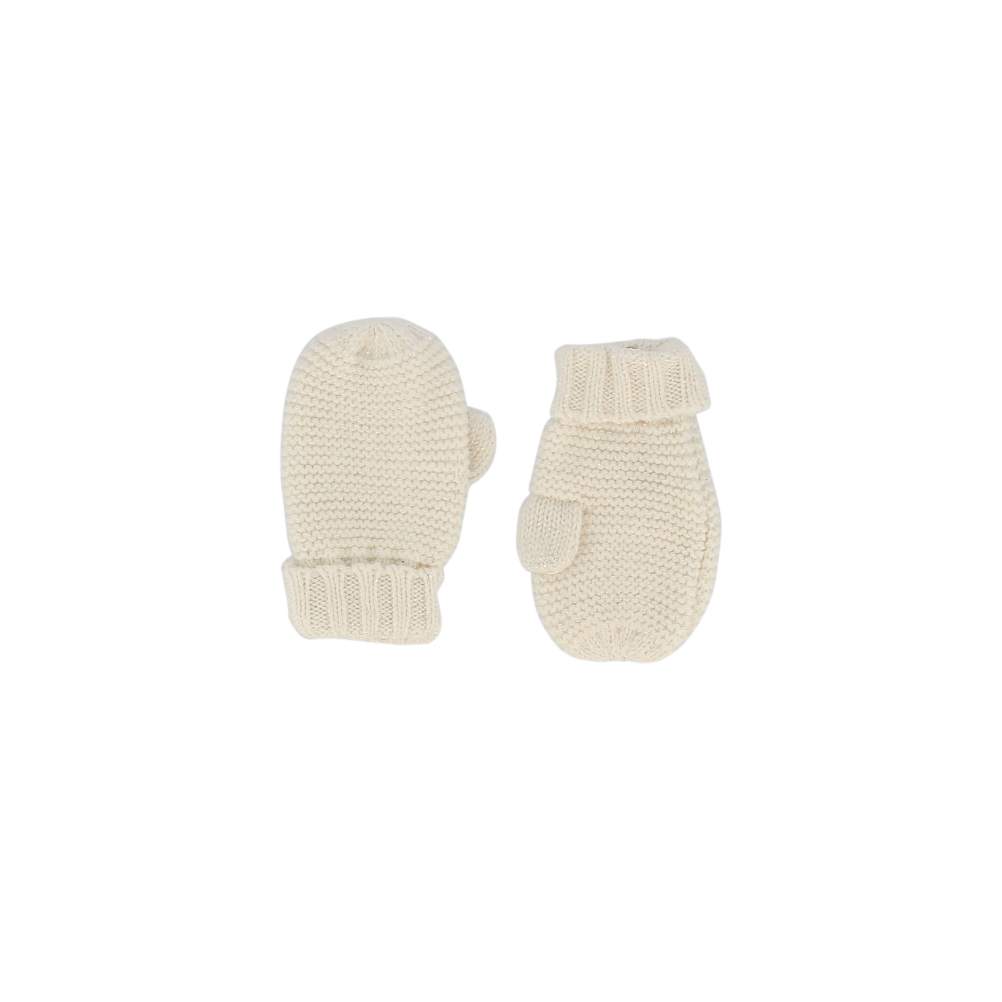 Primigi Muffole in maglia da bambina, bianco, Taglia TU