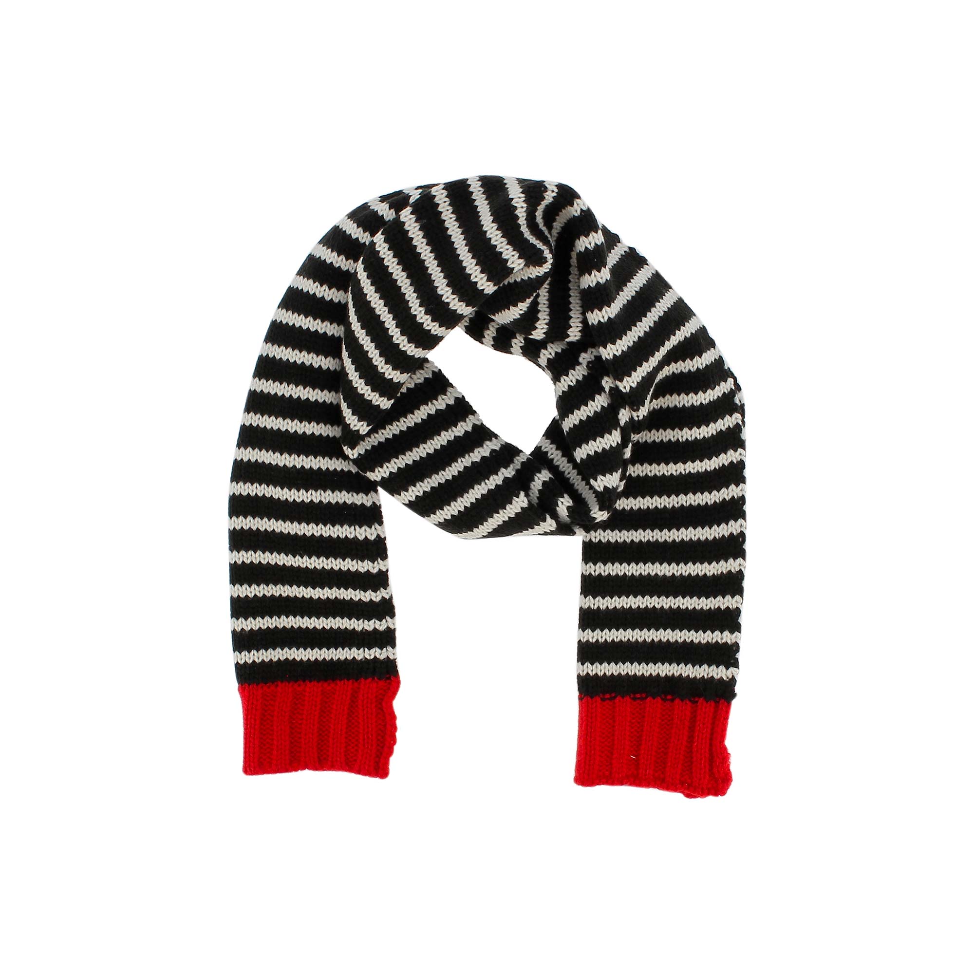 Primigi Sciarpa in maglia da bambino, nero, Taglia TU