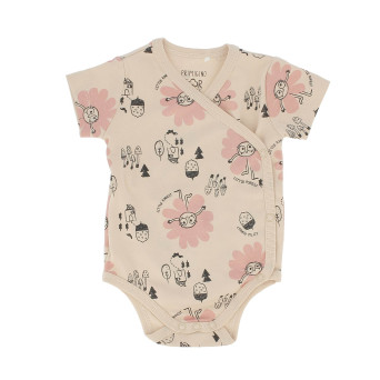 Body in cotone da bambina, beige Body in cotone da bambina, beige