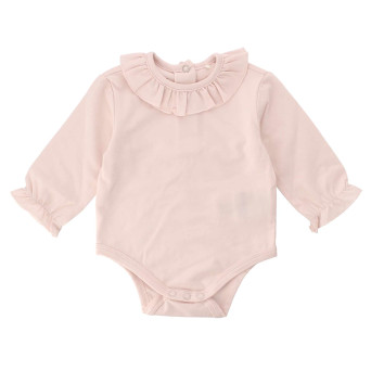 Body in cotone da bambina, rosa Body in cotone da bambina, rosa
