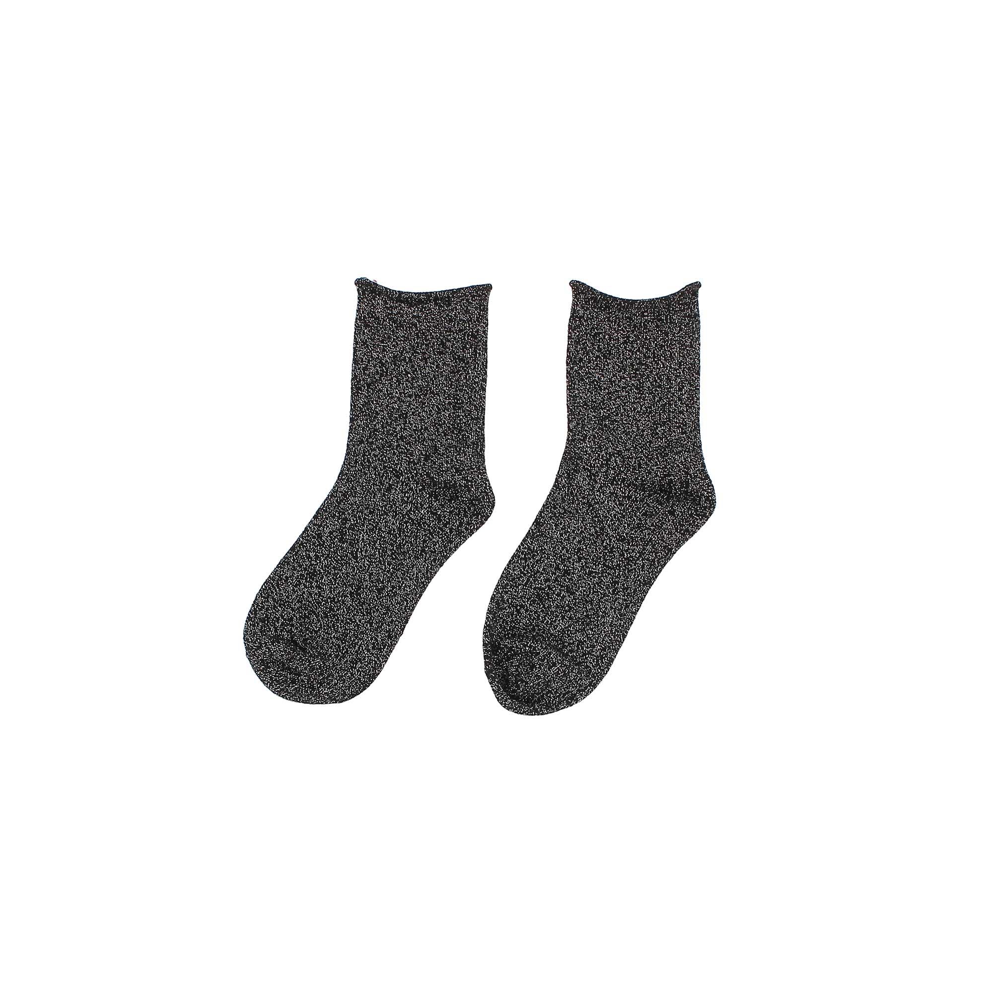 Primigi Calzini corti lurex da bambina, nero, Taglia 21/22