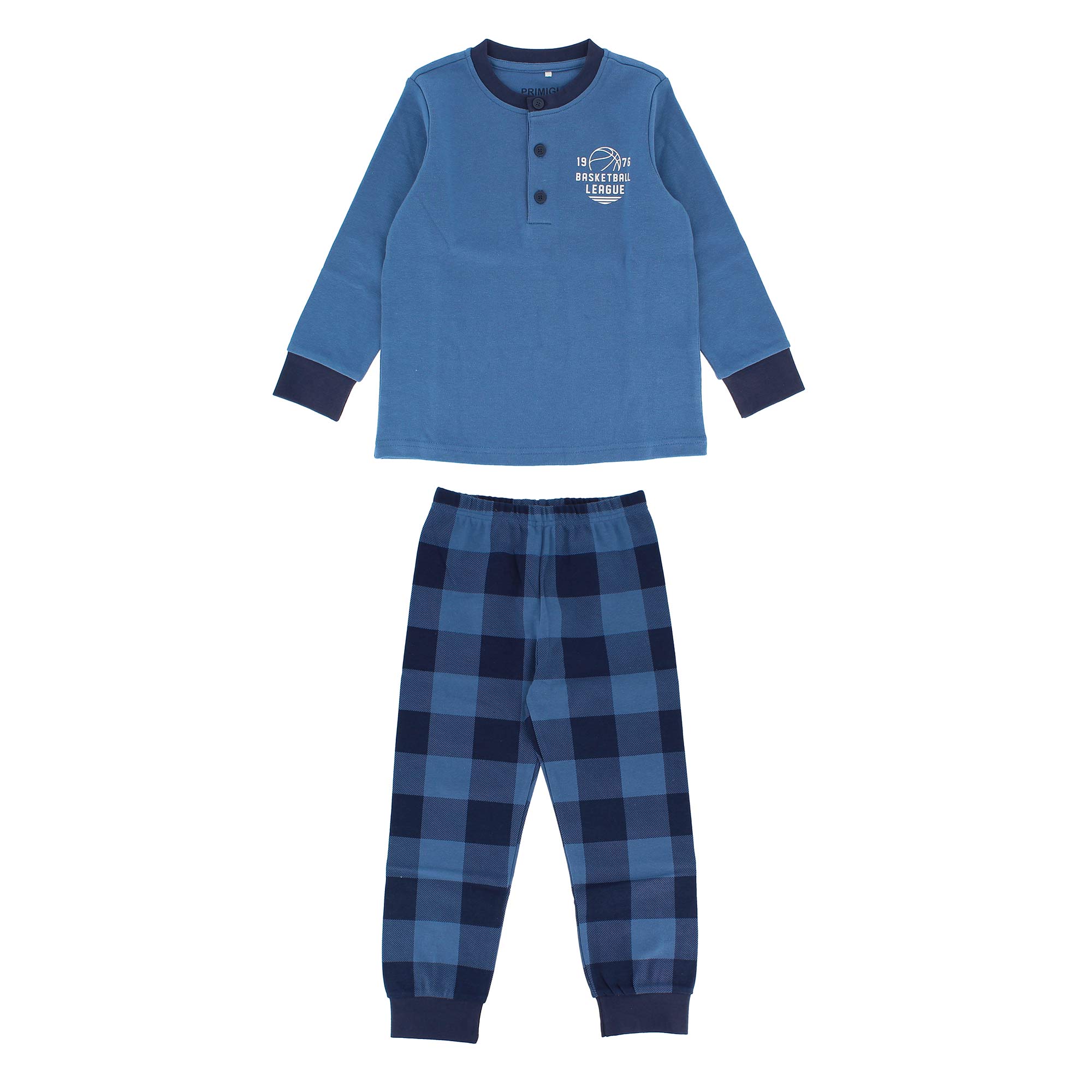 Primigi Pigiama in caldo cotone da bambino, blu, Taglia 6