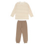 Pyjamas in warm coton for boys, white Pyjamas in warm coton for boys, white