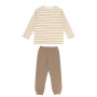 Pyjamas in warm coton for boys, white Pyjamas in warm coton for boys, white