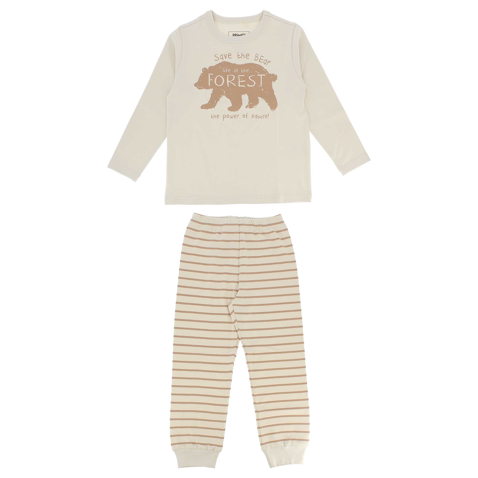 Pigiama&#x20;in&#x20;caldo&#x20;cotone&#x20;da&#x20;bambino,&#x20;bianco