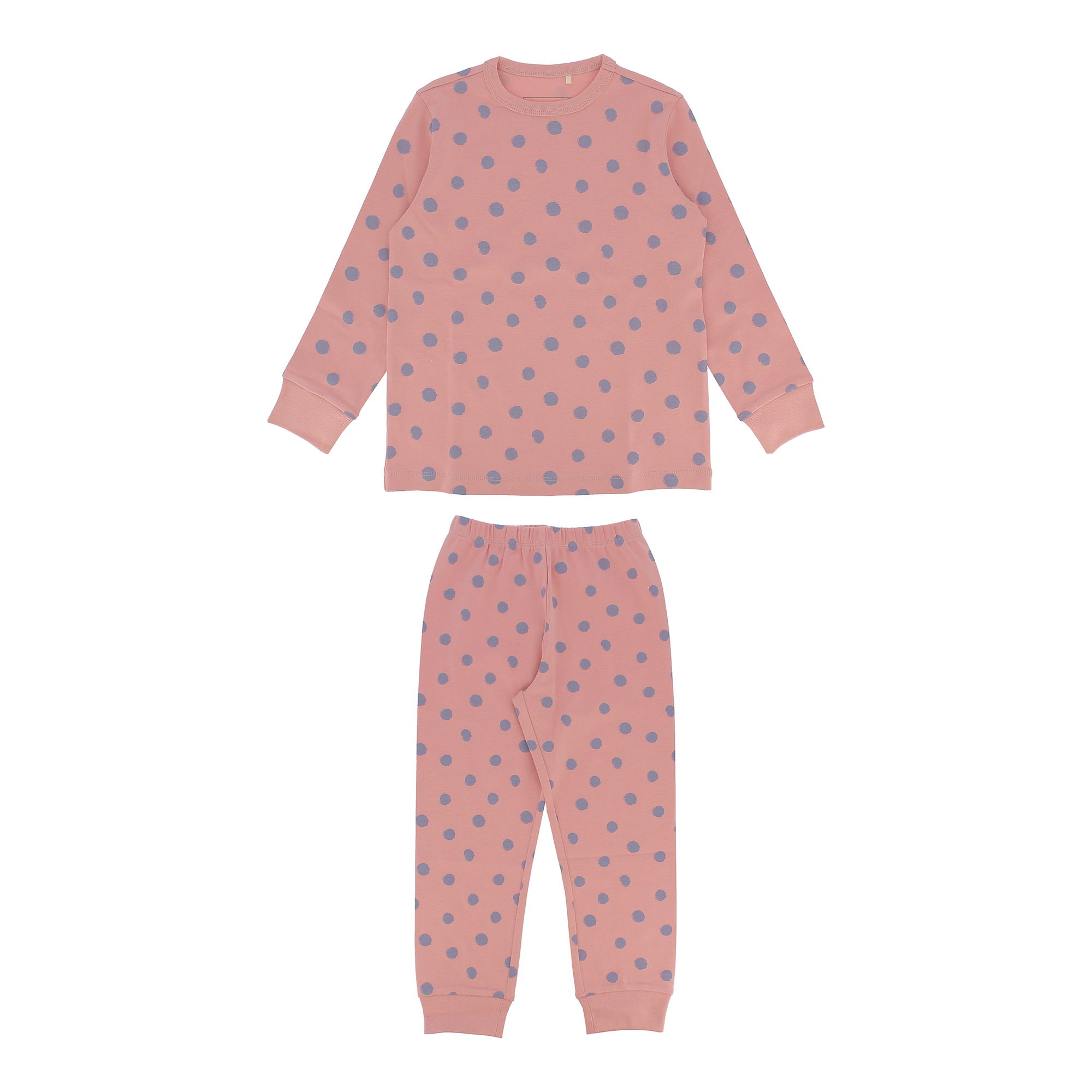 Pigiama in caldo cotone da bambina, rosa