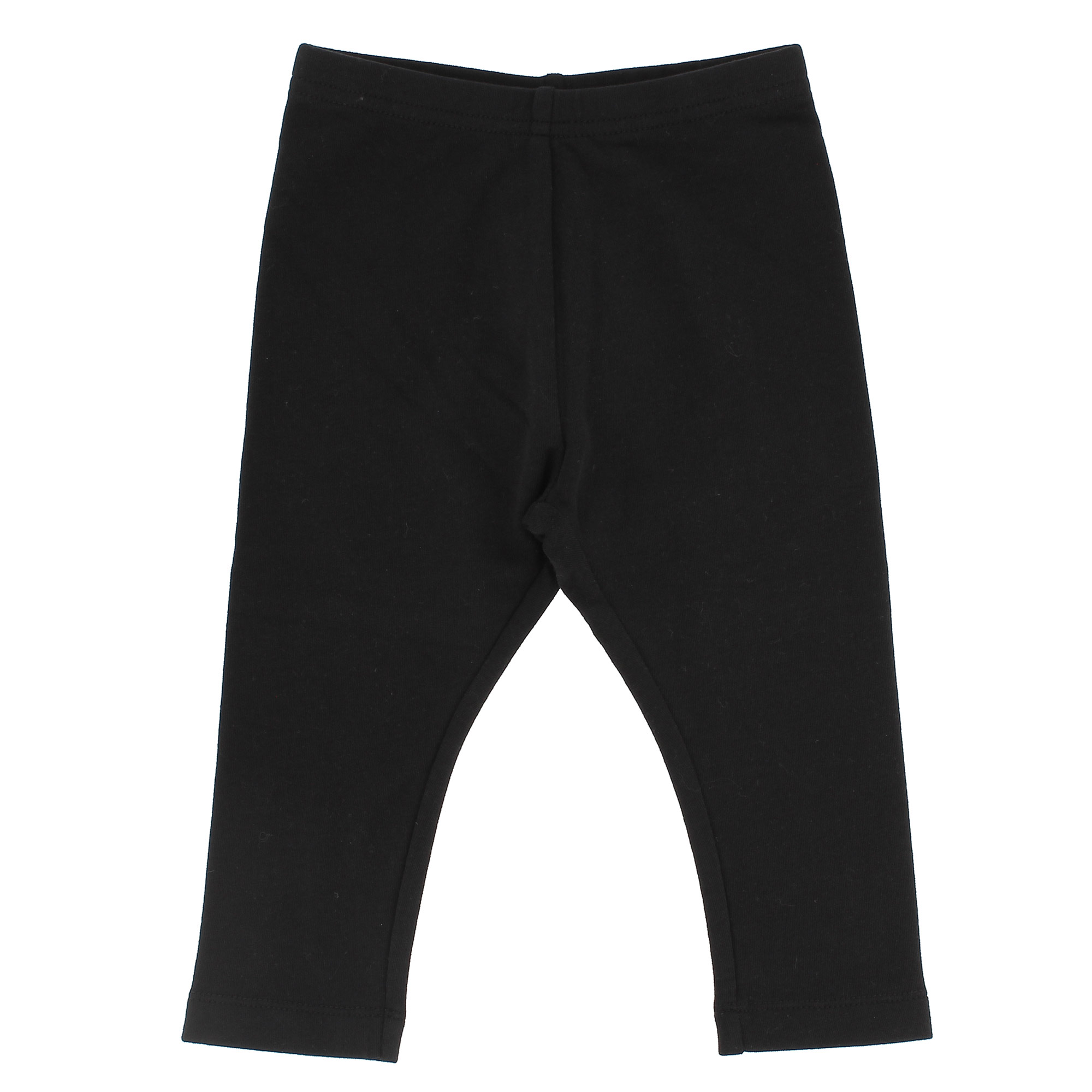 Leggings aus Jersey für Mädchen, schwarz