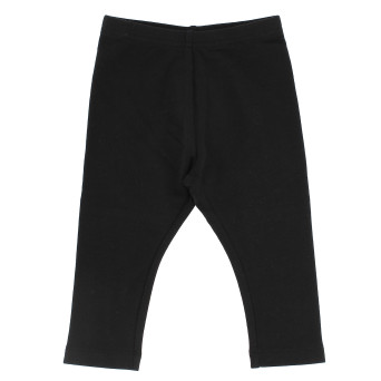 Leggings in jersey da bambina, nero Leggings in jersey da bambina, nero