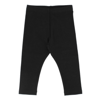 Leggings in felpa  da bambina, nero Leggings in felpa  da bambina, nero