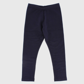 Leggings in felpa  da bambina, blu Leggings in felpa  da bambina, blu