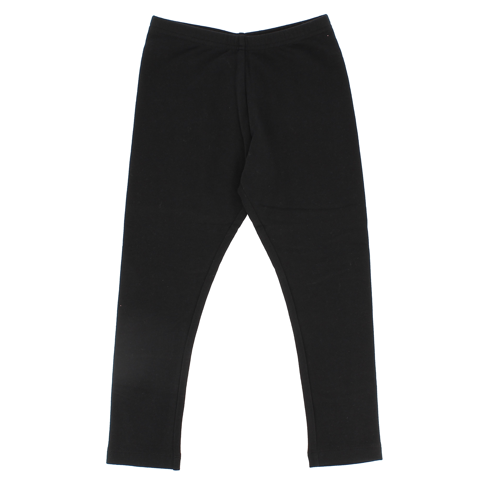 Leggings aus Fleece  für Mädchen, schwarz