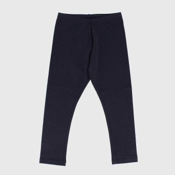 Leggings in jersey da bambina, blu Leggings in jersey da bambina, blu