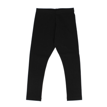 Leggings in jersey da bambina, nero Leggings in jersey da bambina, nero