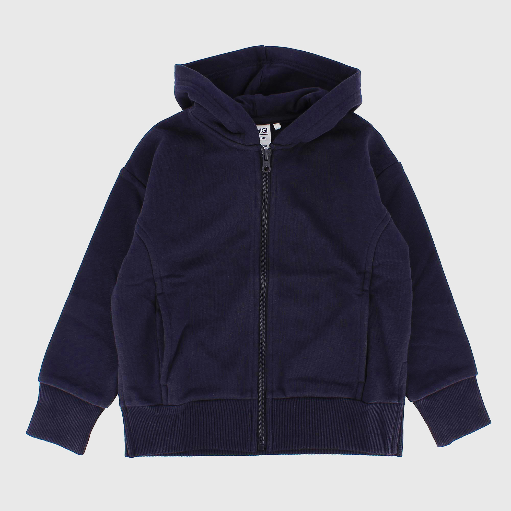 Felpa con cappuccio da bambina blu