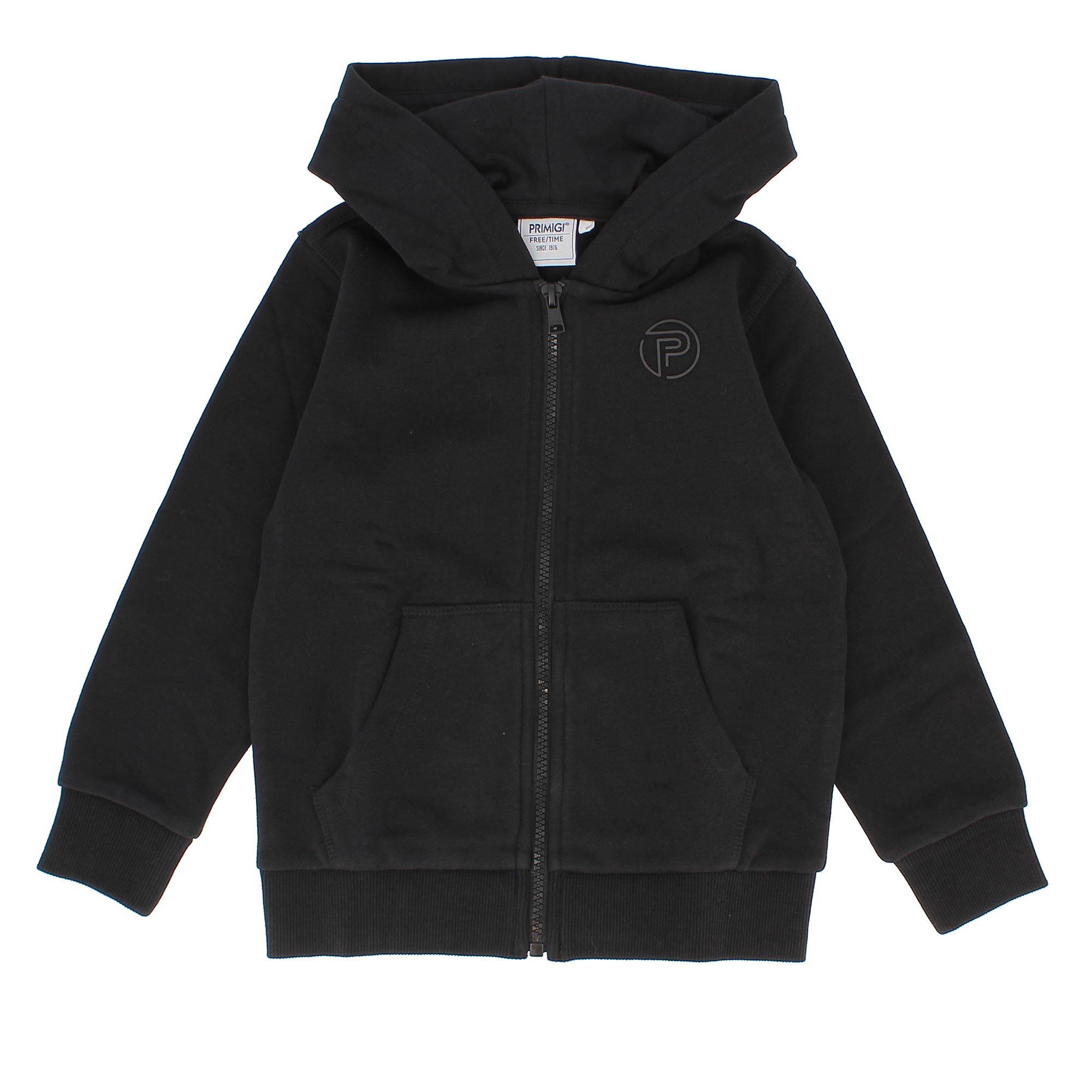 Felpa con cappuccio da bambino nero