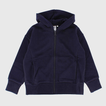 Felpa con cappuccio da bambina, blu Felpa con cappuccio da bambina, blu