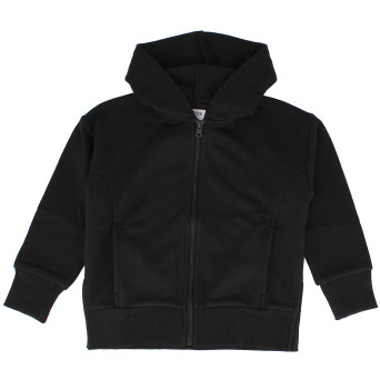 Sweat-shirt  mit Mütze für Mädchen, schwarz Sweat-shirt  mit Mütze für Mädchen, schwarz