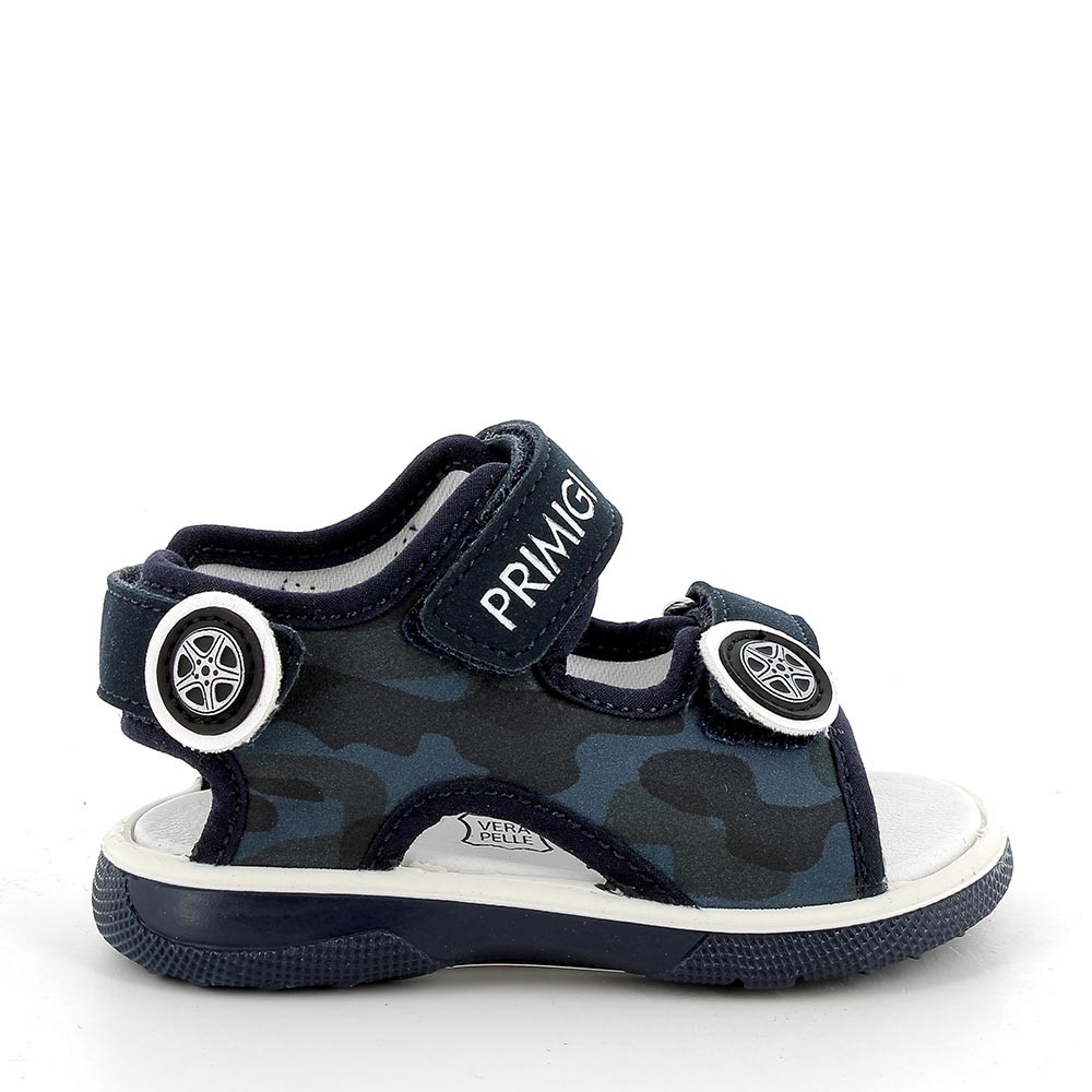 SANDALE FUER JUNGEN   BLAU-AVIO CAMOUFLAGE
