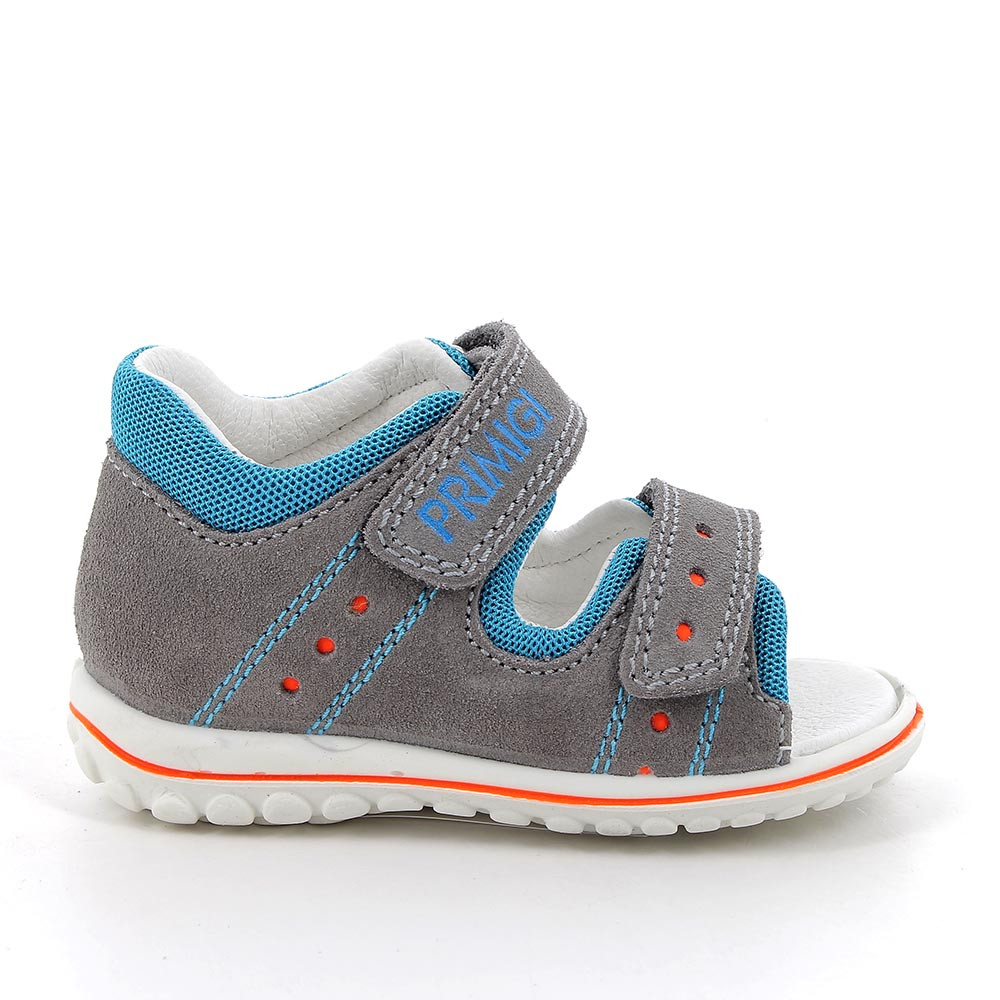 SANDALE FUER JUNGEN   GRAU-HIMMELBLAU