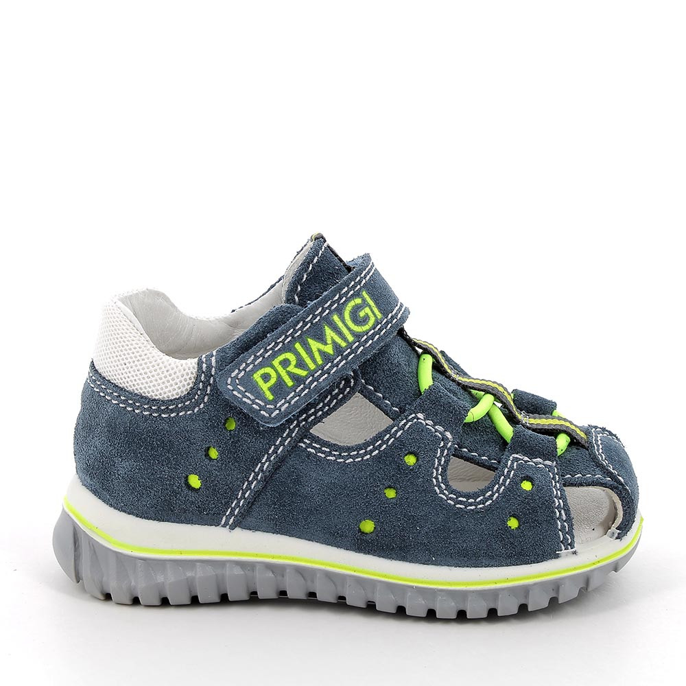 SANDALE AUS LEDER FUER JUNGEN   HIMMELBLAU