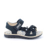 Sandal in leather for girl   navy Sandal in leather for girl   navy