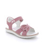 Sandal in leather for girl   old pink Sandal in leather for girl   old pink