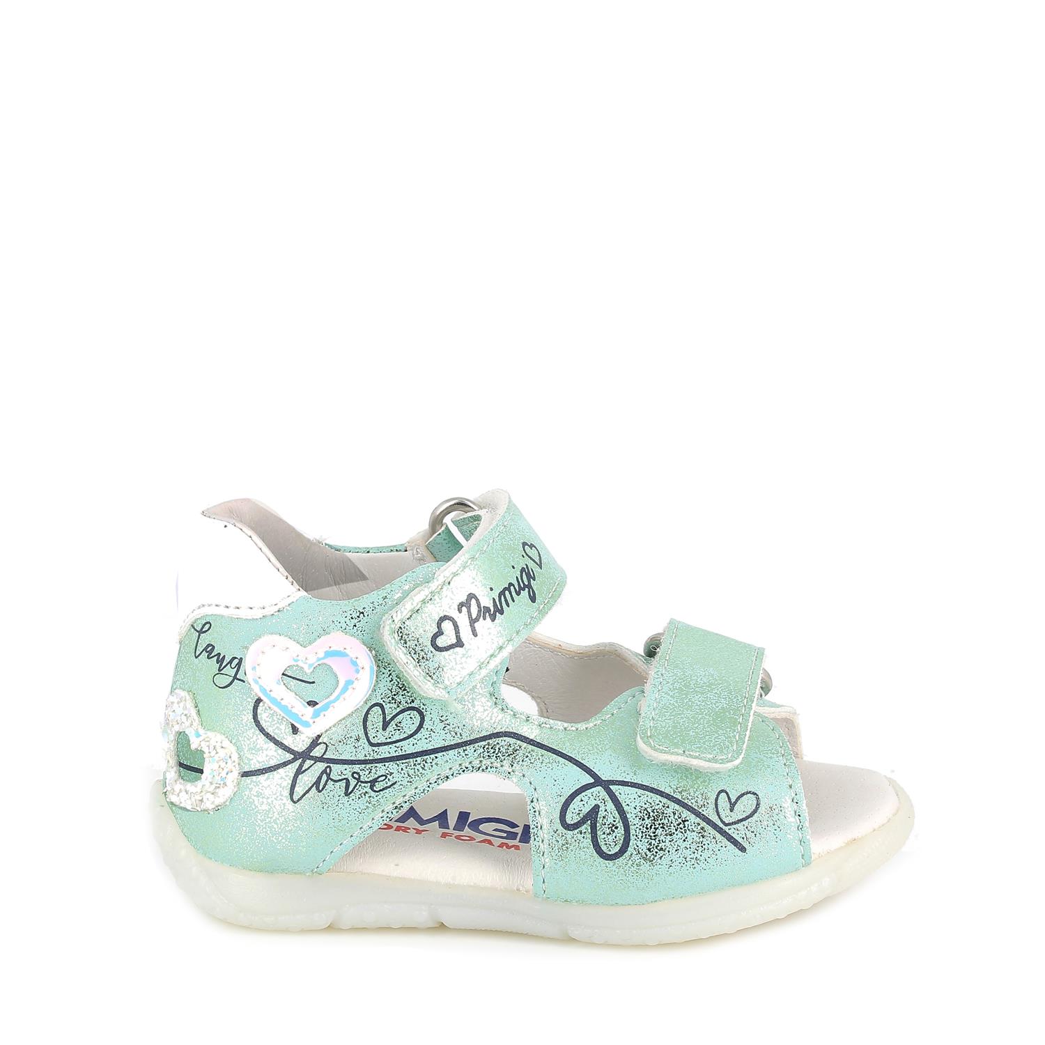 Sandalo da bambina acquamarina