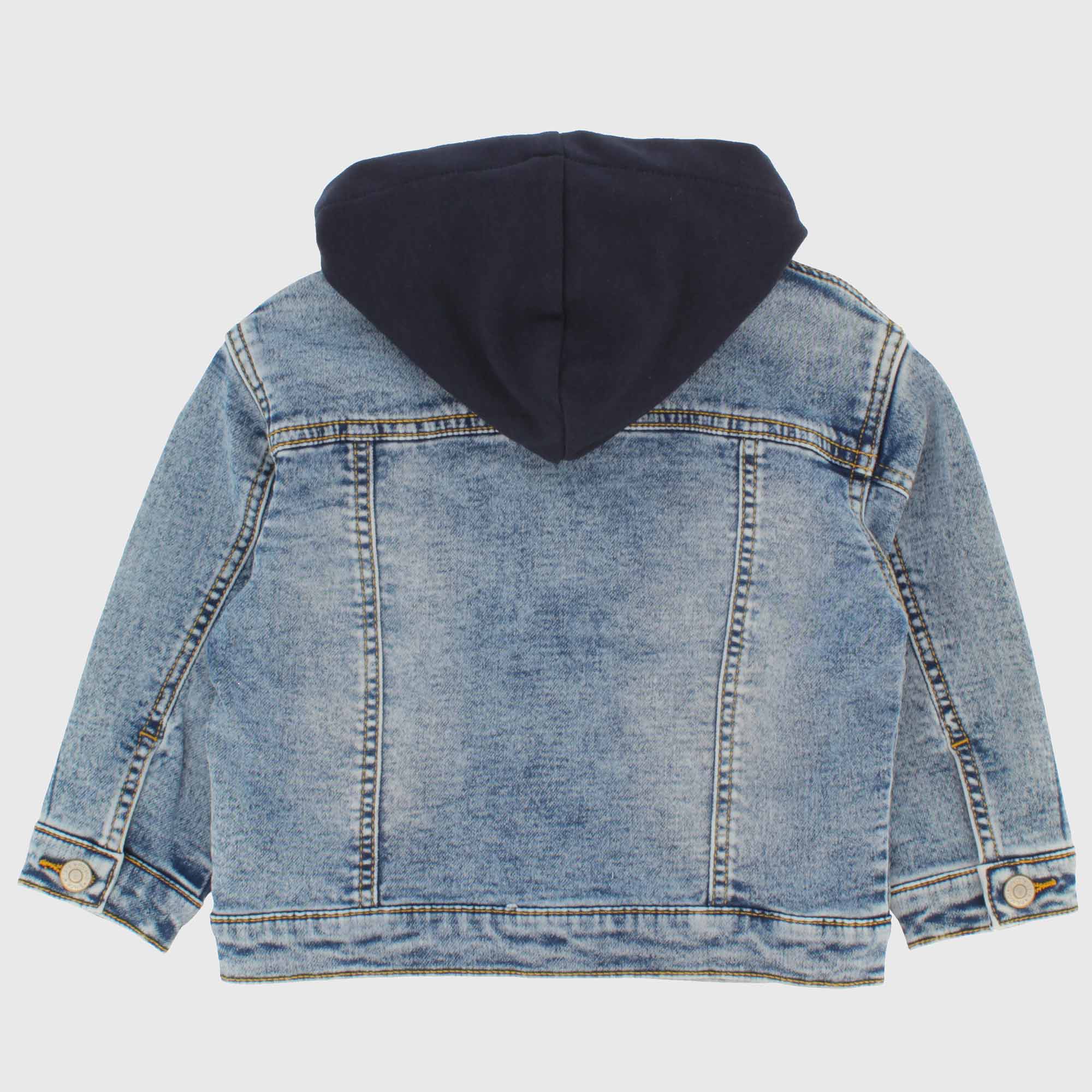 Giubbotto jeans con cappuccio on sale