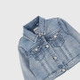 Giubbino in jeans da bambina, blu Giubbino in jeans da bambina, blu