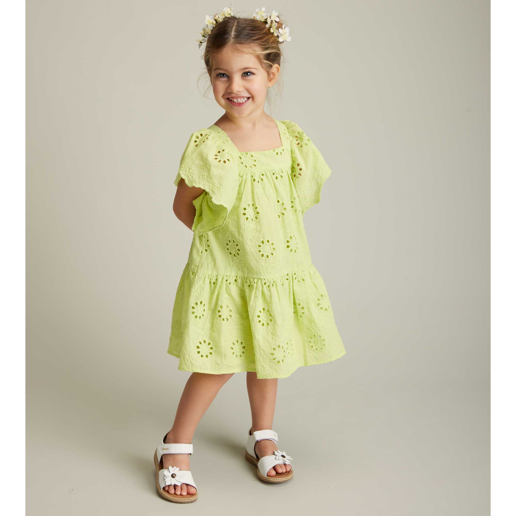 Primigi Abito Bambina Pizzo Sangallo Pizzo Sangallo Abiti Primigi