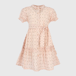 Girl's cotton dress, pink