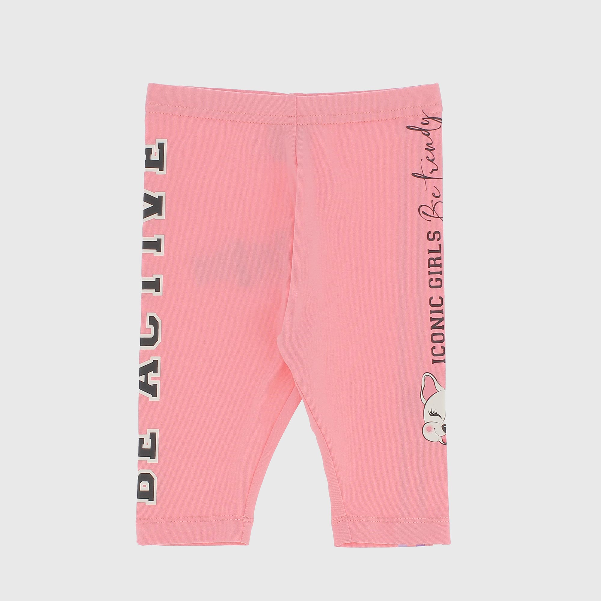 Leggings corto in jersey da bambina, rosa