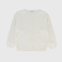 Cardigan tricoté pour fille, blanc Cardigan tricoté pour fille, blanc
