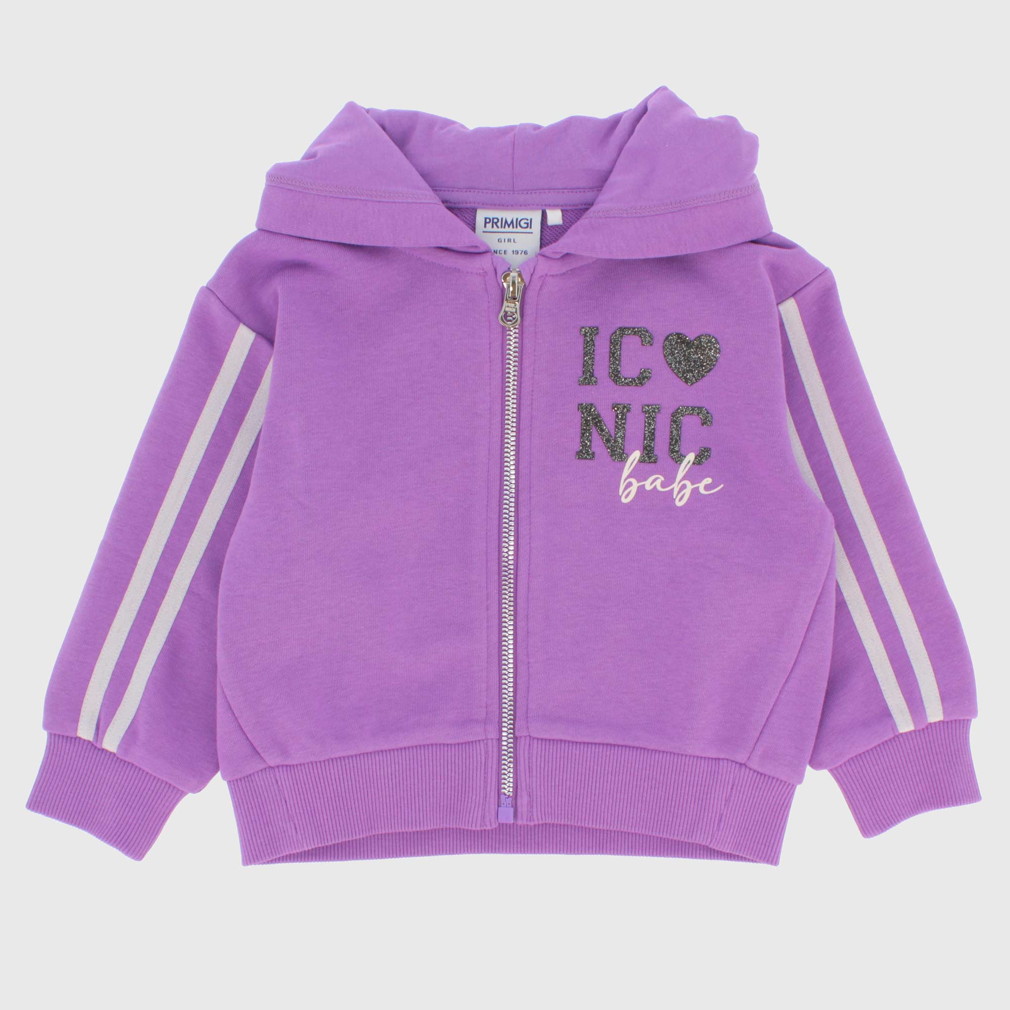Felpa zip bambina store
