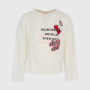 Jersey t-shirt for girls, white Jersey t-shirt for girls, white