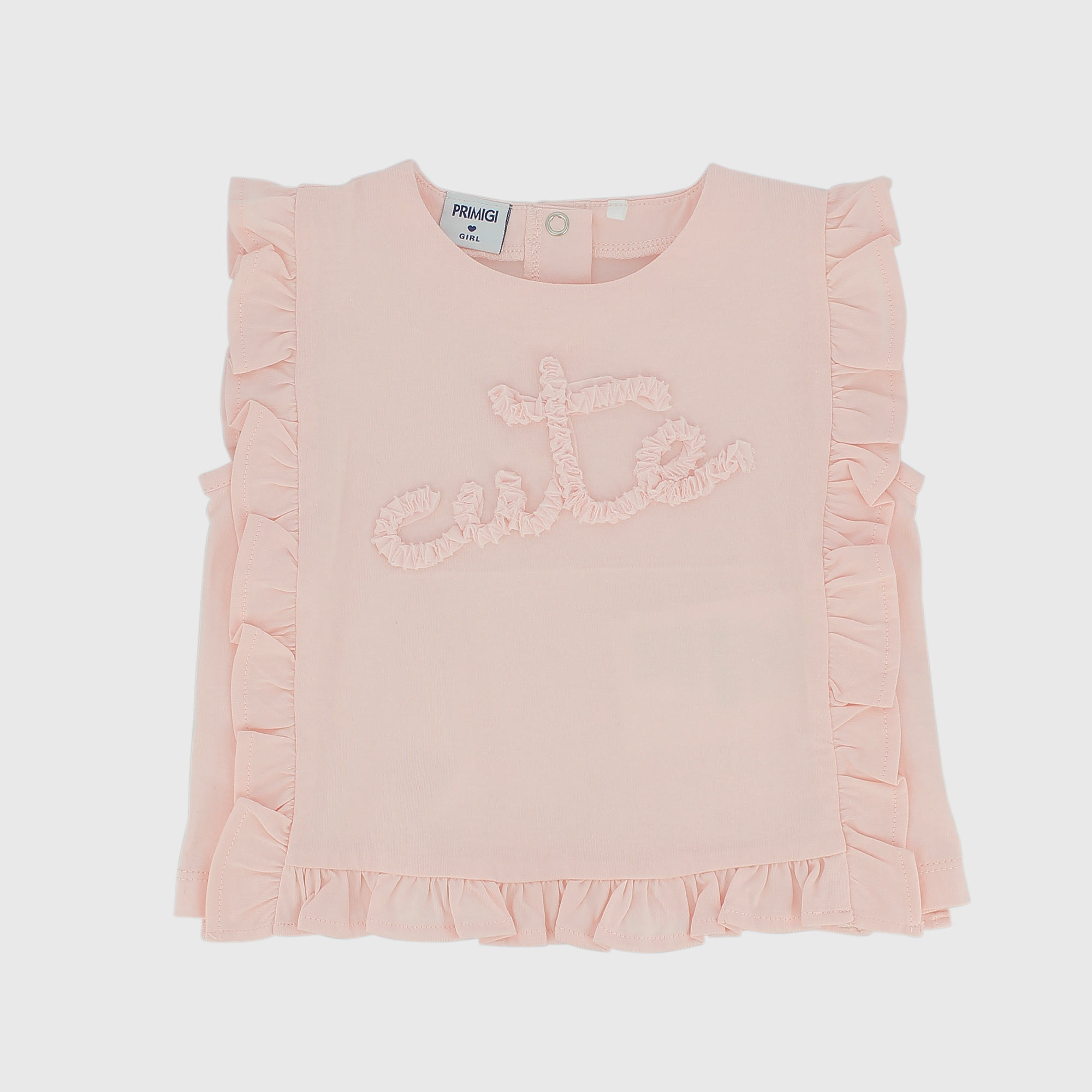 Maglietta in jersey da bambina, rosa