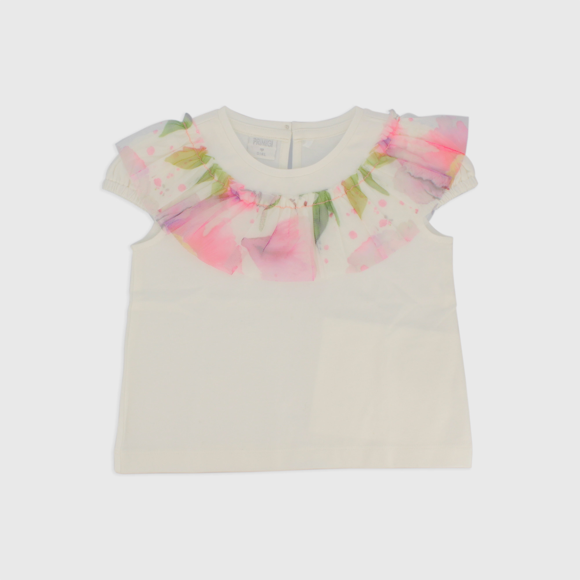 Jersey t-shirt for girls, orange