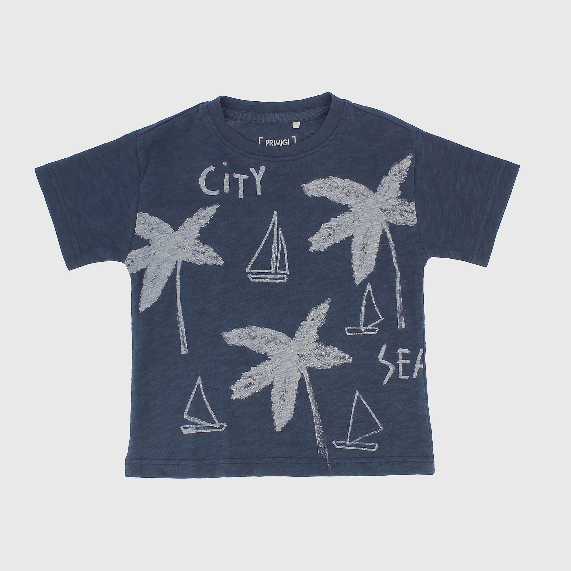 T-SHIRT OVERSIZE AUS JERSEY FÜR JUNGEN, BLAU