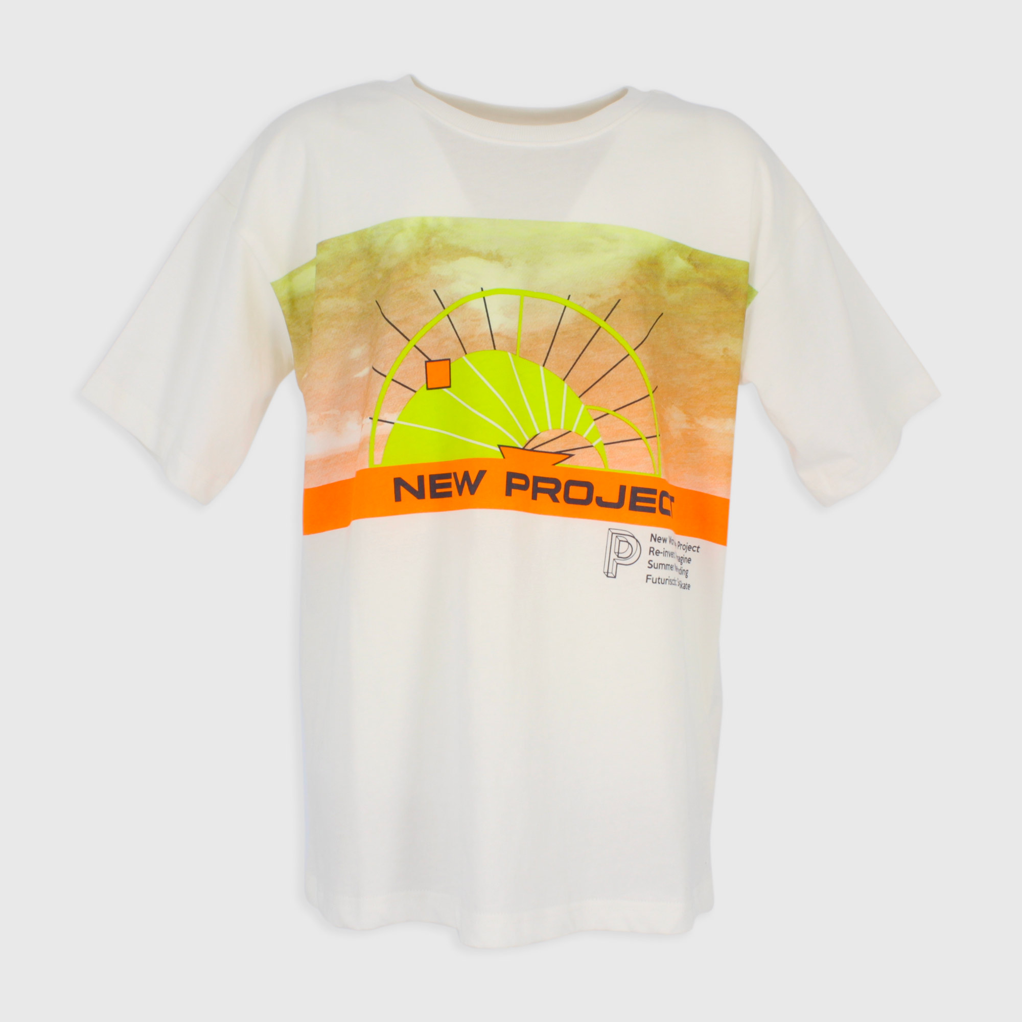 T-SHIRT OVERSIZE AUS JERSEY FÜR JUNGEN, WEISS