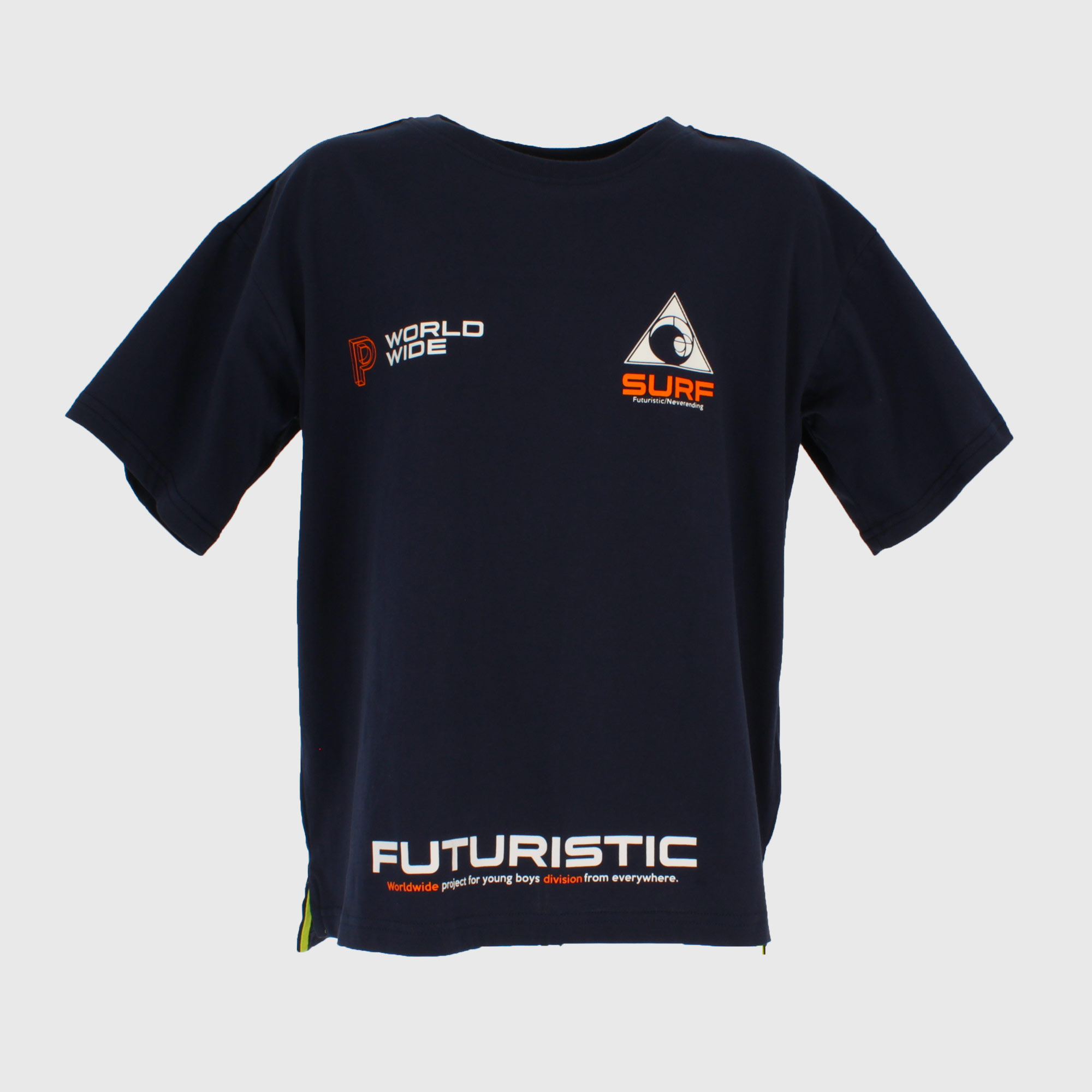 T-SHIRT OVERSIZE AUS JERSEY FÜR JUNGEN, BLAU