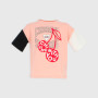 Camiseta de tejido jersey de niña, rosa Camiseta de tejido jersey de niña, rosa