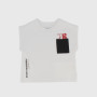 Oversize Singlet in jersey for boy, white Oversize Singlet in jersey for boy, white