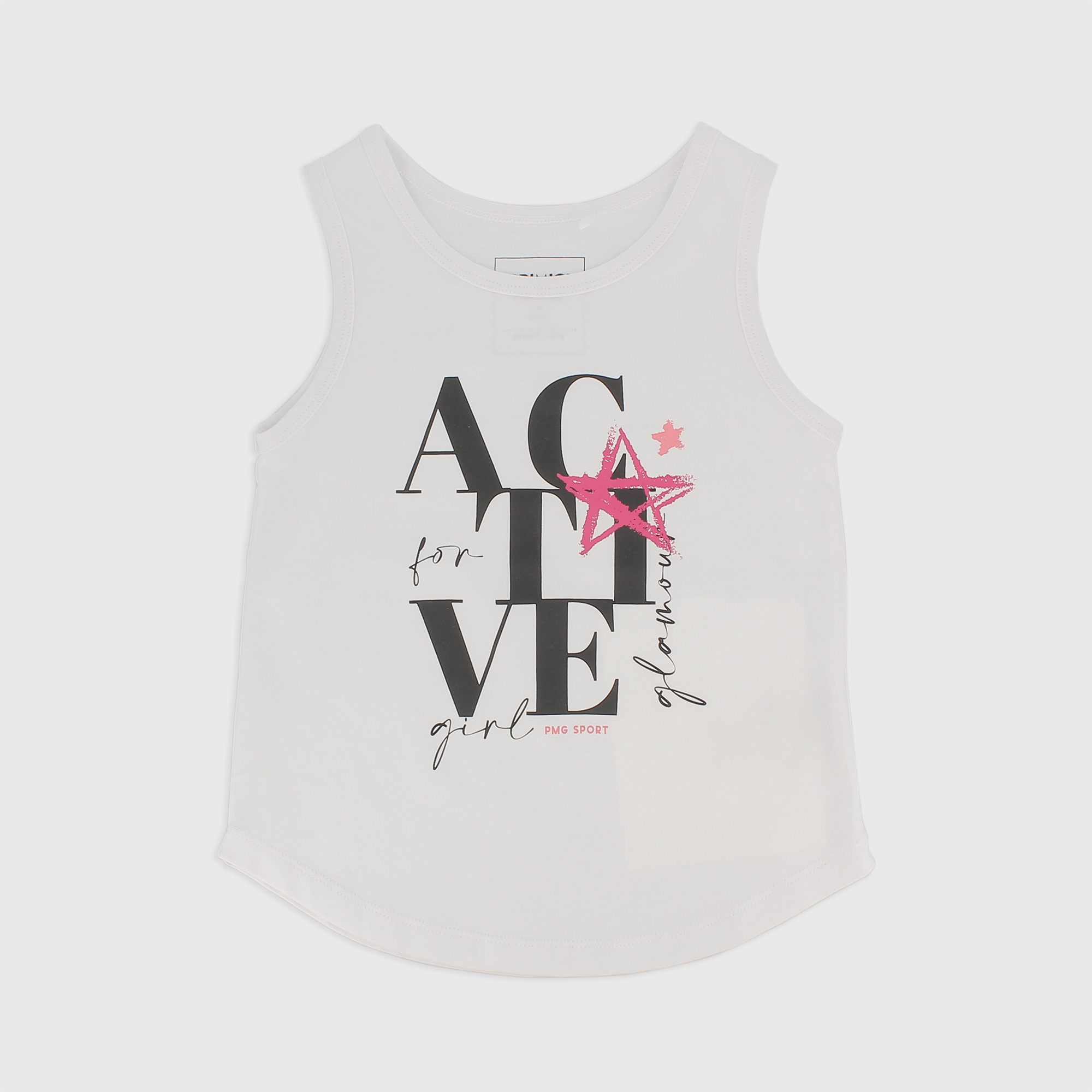 TANKTOP AUS JERSEY FÜR MAEDCHEN, WEISS