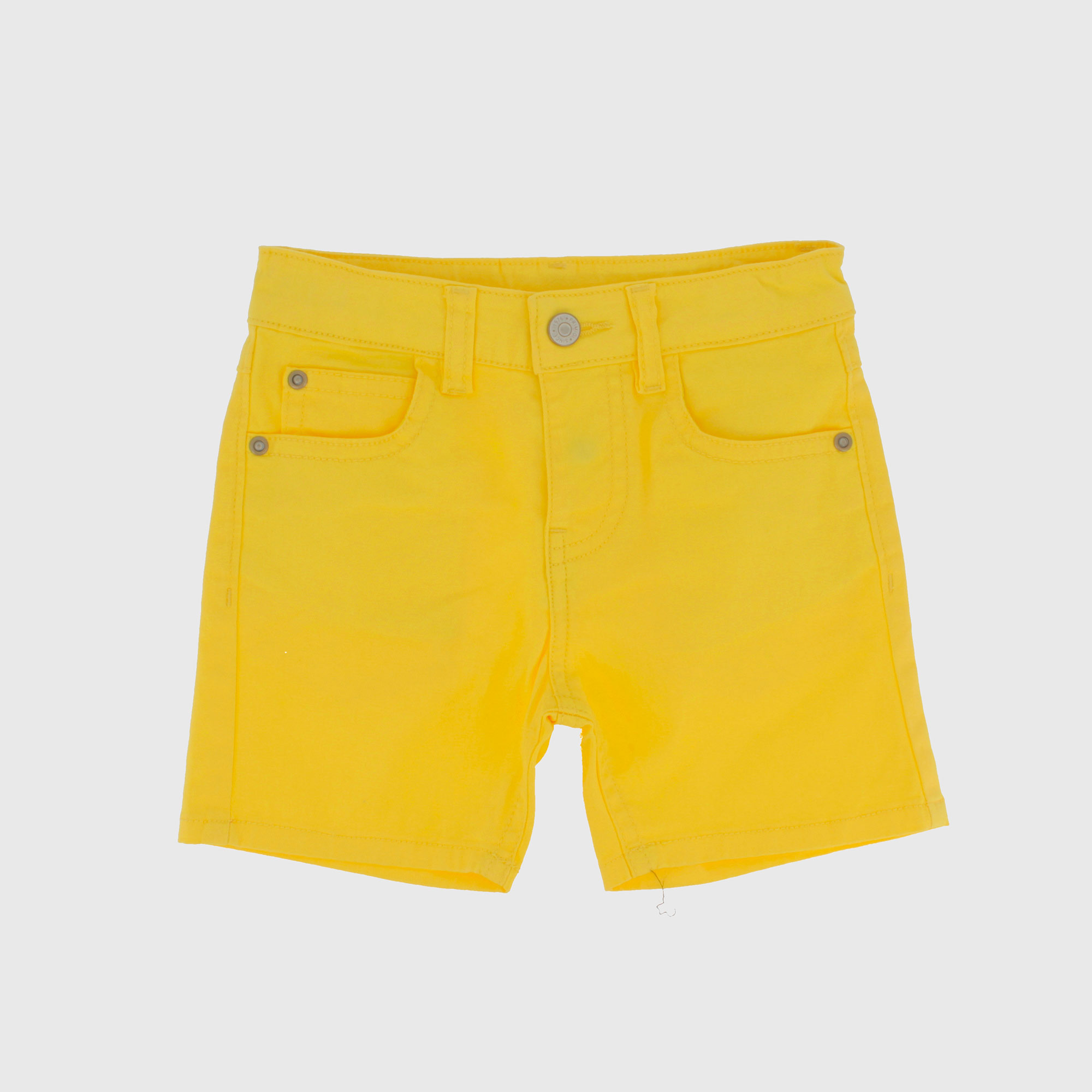 BERMUDA AUS GABARDAUSE ELASTICATA FÜR JUNGE, GELB