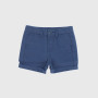 BERMUDA AUS GABARDAUSE FÜR JUNGE, BLAU BERMUDA AUS GABARDAUSE FÜR JUNGE, BLAU